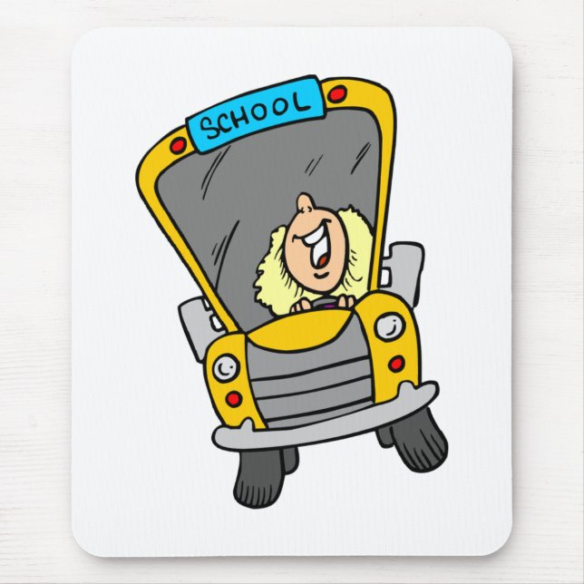 Tapis De Souris Idée cadeau pour conducteur de bus scolaire (Devant)