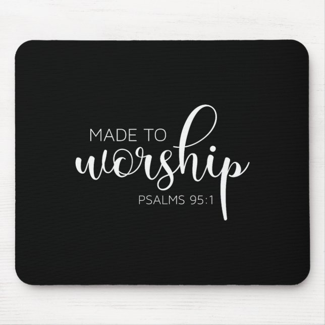 Tapis De Souris If The Stars Were Made To Worship So Will I Praise (Devant)