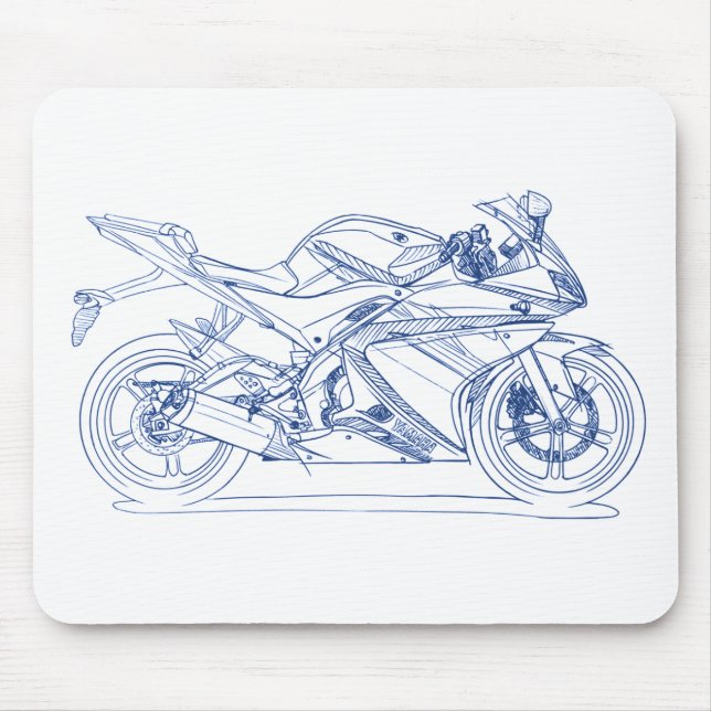 Tapis De Souris Igname YZF R125 (Devant)