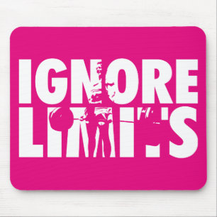 Tapis De Souris IGNORE LIMITS - Motivation pour l'haltérophilie de