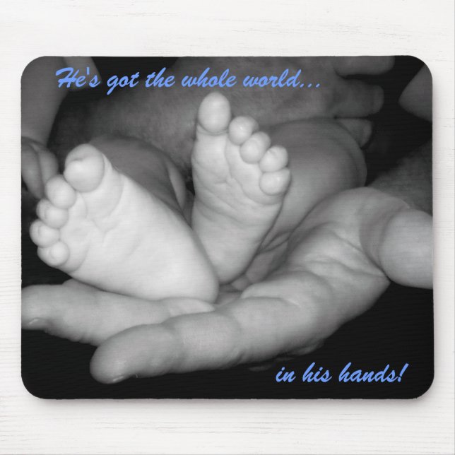Tapis De Souris Il a le monde entier dans des ses mains Mousepad (Devant)
