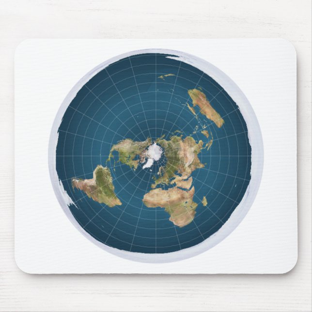 Tapis De Souris Il est plat.  Non, vraiment (Devant)