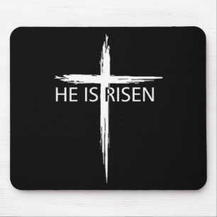 Tapis De Souris Il Est Ressuscité Pocket Christian Pâques Jésus Re