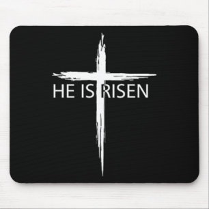 Tapis De Souris Il Est Ressuscité Pocket Christian Pâques Jésus Re