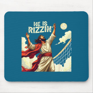 Tapis De Souris Il est Rizzin Jésus Citation de T-shirt drôle de V
