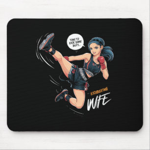 Tapis De Souris Il est temps de botter quelques fesses Art de kick