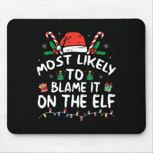 Tapis De Souris Il Est Très Probable Que La Famille Elf Père Noël 