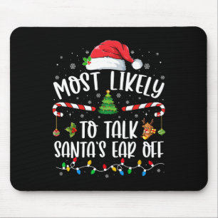 Tapis De Souris Il Est Très Probable Que Père Noël Parle De Noël F