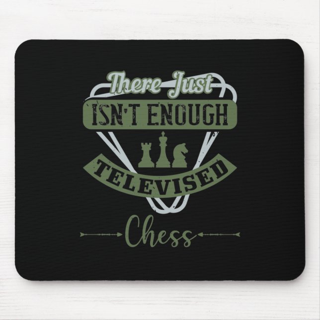 Tapis De Souris Il N'Y A Tout Simplement Pas Assez D'Échecs Télévi (Devant)