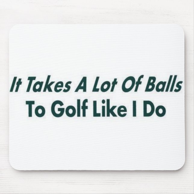 Tapis De Souris Il prend beaucoup de boules (Devant)