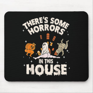 Tapis De Souris Il y a des horreurs dans cette maison Citrouille f