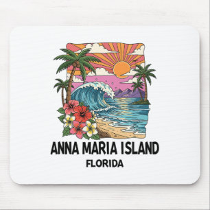 Tapis De Souris Île Anna Maria Plage Tropicale Souvenir Vacances