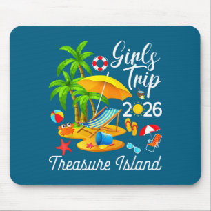 Tapis De Souris Île au trésor floride été tropical voyage de fille