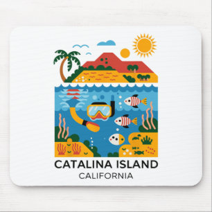 Tapis De Souris Île Catalina Californie Randonnée