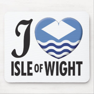 Tapis De Souris Île de l'amour de Wight