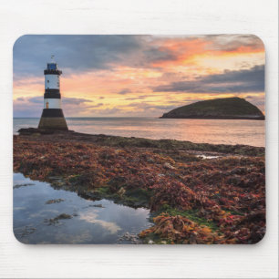 Tapis De Souris Île de macareux du lever de soleil de phare de