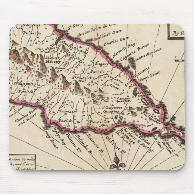 Tapis De Souris Île de St Christophers (Devant)