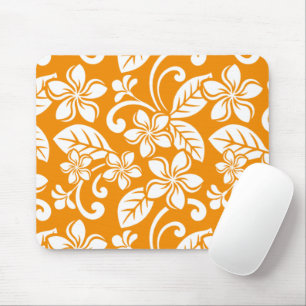 TAPIS DE SOURIS ÎLE PLUMERIA (ORANGE)