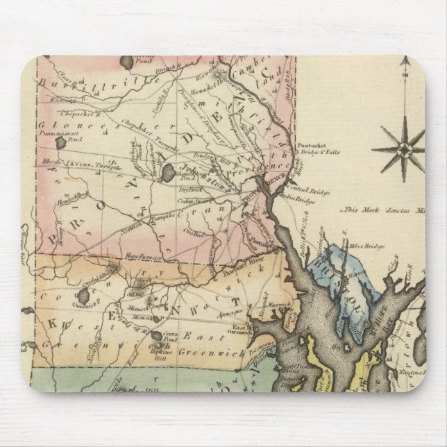 Tapis De Souris Île Rhode (Devant)