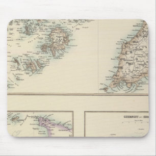 Tapis De Souris Îles Anglo-Normandes, îles Scilly et île de Man