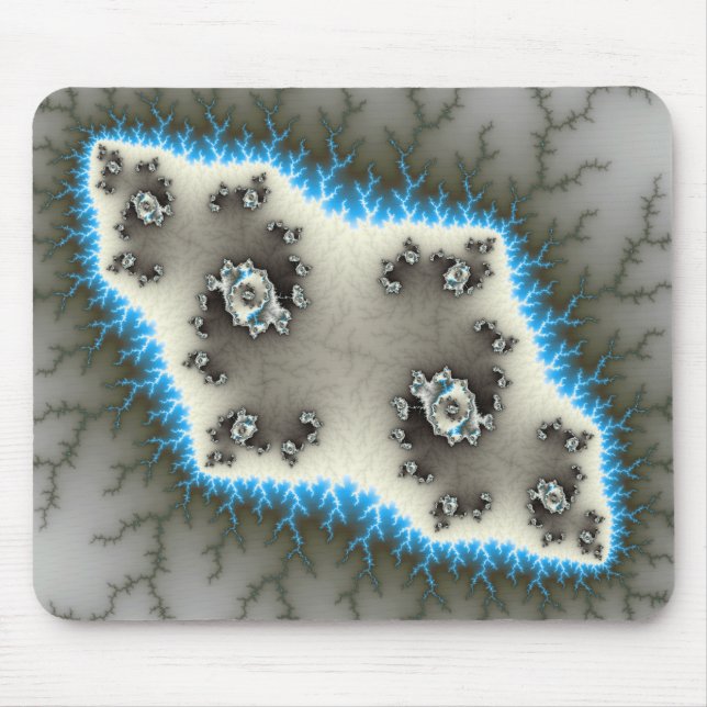 Tapis De Souris Îles Bleues - Fractal Mousepad (Devant)