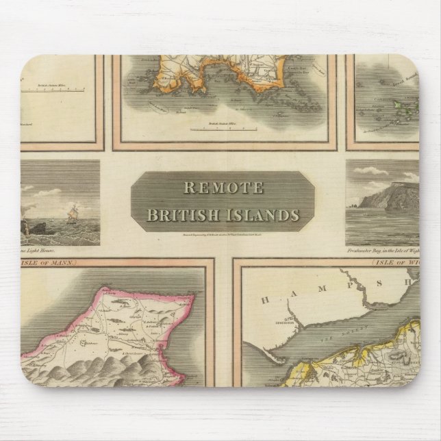 Tapis De Souris Îles britanniques éloignées (Devant)