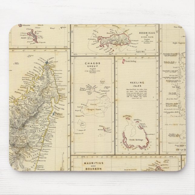 Tapis De Souris Îles de l'océan Indien (Devant)