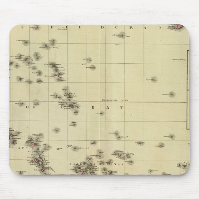 Tapis De Souris Îles du Pacifique (Devant)