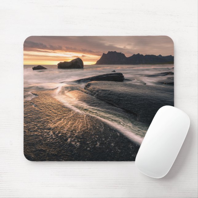 Tapis De Souris Îles Sunset Lofoten (Avec souris)
