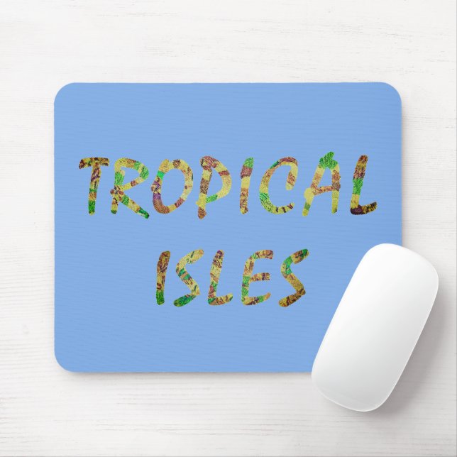 Tapis De Souris Îles Tropicales - Brun (Avec souris)