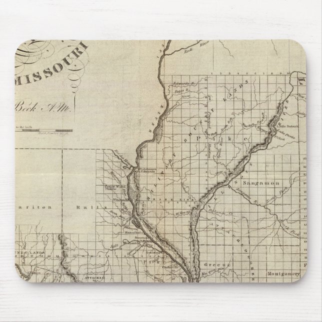 Tapis De Souris Illinois et Missouri 3 (Devant)