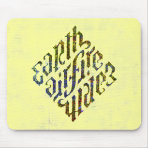 Tapis De Souris Illuminati - Terre Air Fire Eau Mousepad