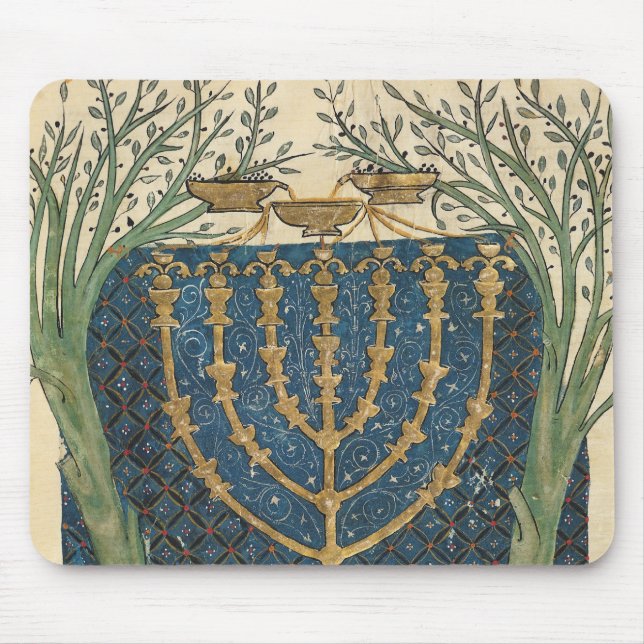 Tapis De Souris Illumination d'un menorah, de (Devant)