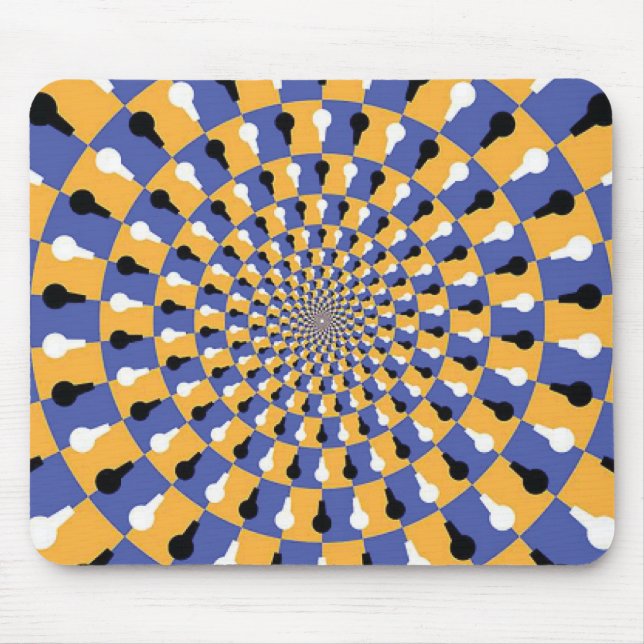 Tapis De Souris Illusion artistique folle (Devant)