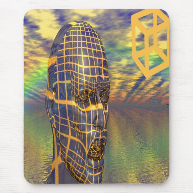 Tapis De Souris Illusion de planète (Devant)