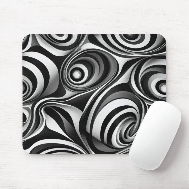 Tapis de souris illusion d'optique (Avec souris)