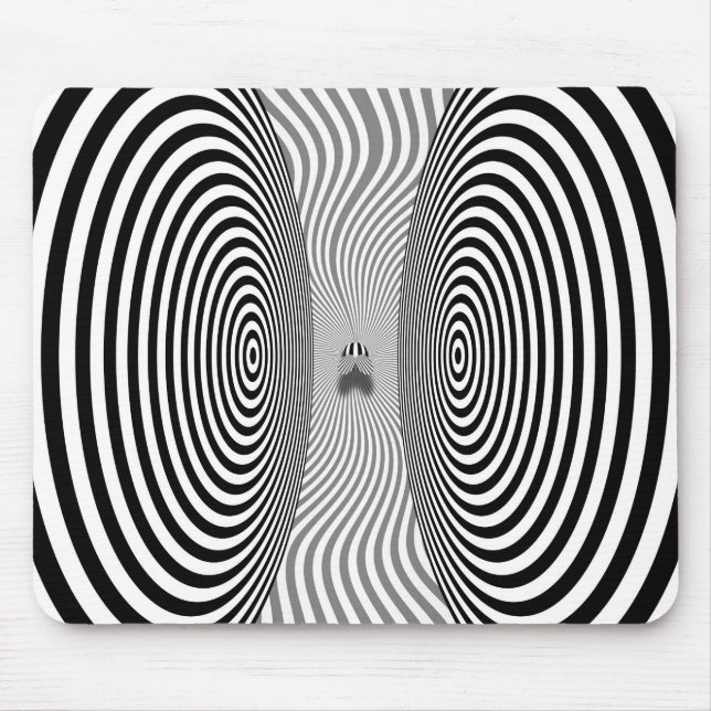 Tapis De Souris Illusion d'optique - La mouche agaçante (Devant)