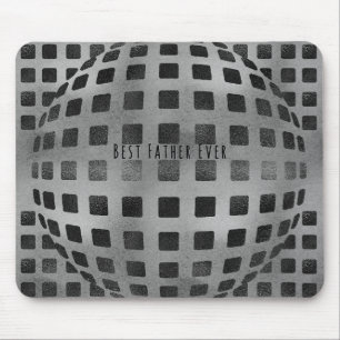 Tapis De Souris Illusion Optique - Meilleur Père Jamais - Mousepad