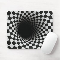 Illusion optique trou noir et blanc