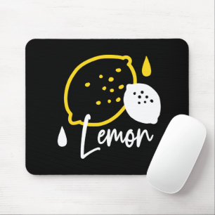Tapis De Souris Illustration Abstraite au citron - Art des agrumes