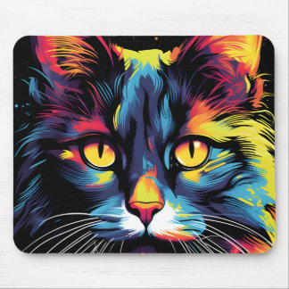 Tapis De Souris Illustration colorée de chats