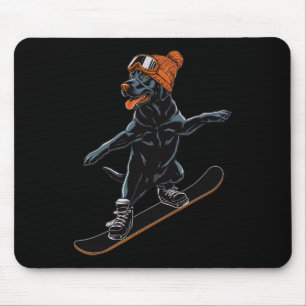Tapis De Souris Illustration cool De Snowboard Pour Hommes Femmes