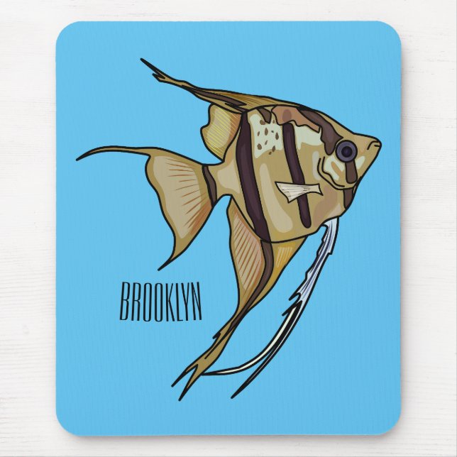Tapis De Souris Illustration d'angelfish (Devant)