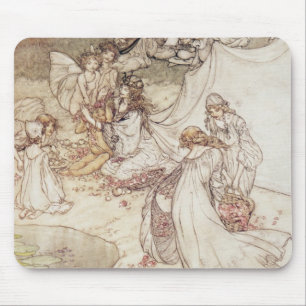 Tapis De Souris Illustration d'Arthur Rackham pour un conte de