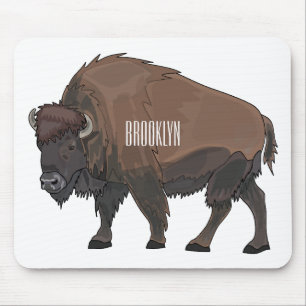 Tapis De Souris Illustration de bison