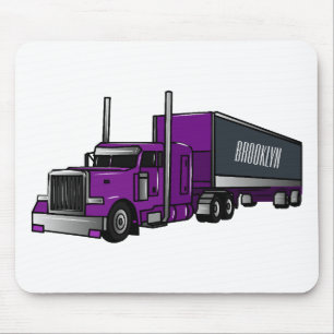 Tapis De Souris Illustration de camion semi-remorque