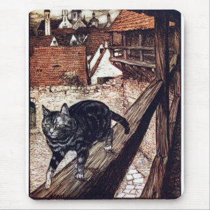 Tapis De Souris Illustration de Castle Cat Rackham