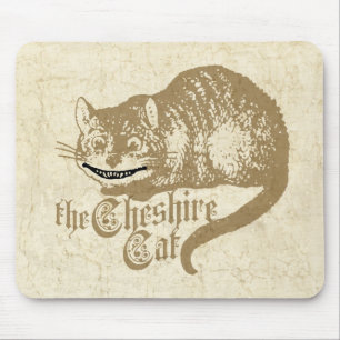 Tapis De Souris Illustration de chat Cheshire vintage