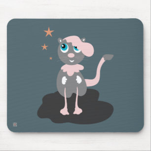 Tapis De Souris Illustration de chat pour enfants, mignon kitty de