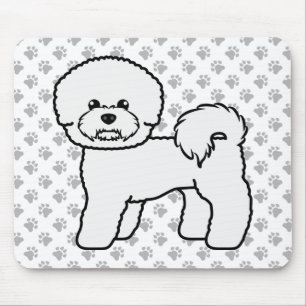 Tapis De Souris Illustration de chien de dessin animé mignon Bicho